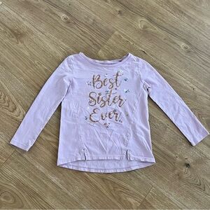 Carter's Light Purple 'Best Sister Ever' Long Sleeve Tee
